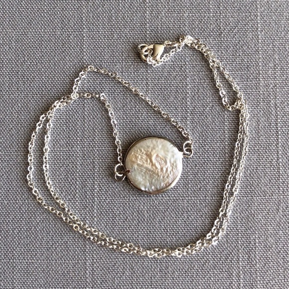 ❗️LAST❗️Silver Baroque Natural Pearl Necklace - Picture 5 of 8